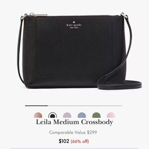 BRAND NEW Kate Spade Medium Crossbody (Black)